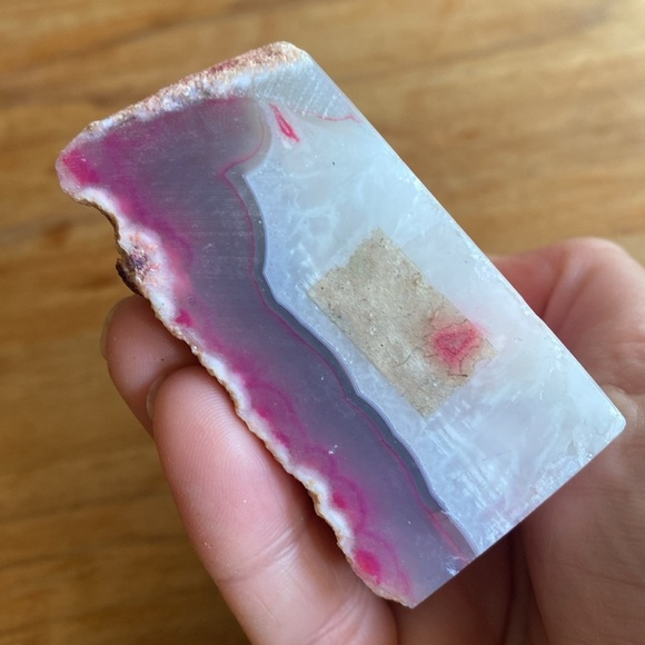 Geode bookend or shelf decor “pink” - Picture 6 of 9